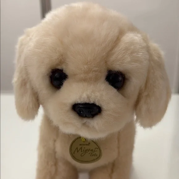 Aurora Myoni Tots 10” Golden Lab Plush Puppy - Picture 3 of 11